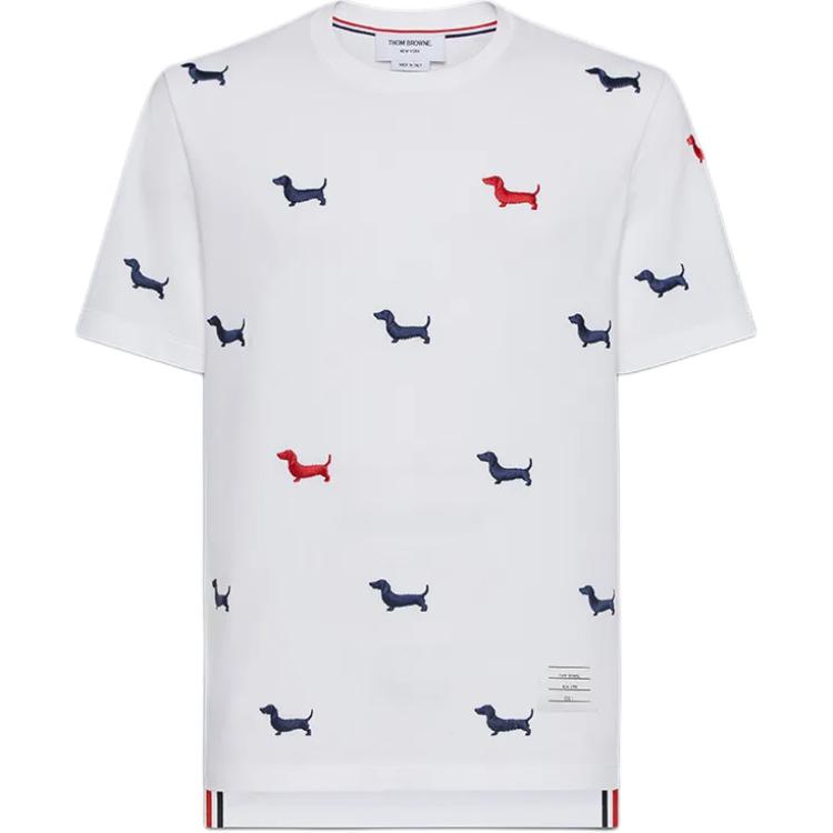 Футболка с вышивкой собаки Crewneck THOM BROWNE, белый
Футболка с вышивкой собаки Crewneck THOM BROWNE, белый
