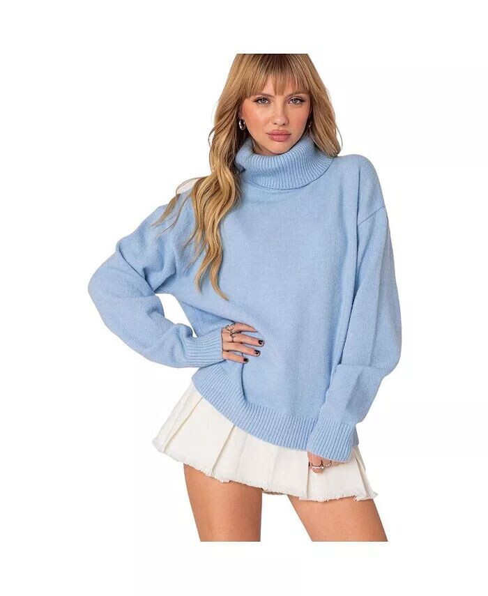 Женский свитер оверсайз с высоким воротником Isabelle Edikted, синий
Женский свитер оверсайз с высоким воротником Isabelle Edikted, синий