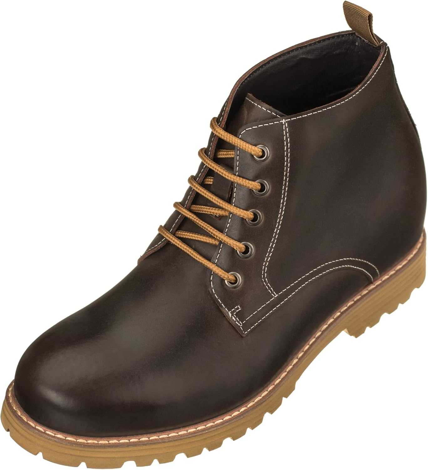 Мужские невидимые увеличивающие рост ботинки CALTO - коричневая премиальная кожа, шнуровка, круглый носок, ботинки - на 9 см выше - S8751 - размер 9 D(M) US
Мужские невидимые увеличивающие рост ботинки CALTO - коричневая премиальная кожа, шнуровка, круглый носок, ботинки - на 9 см выше - S8751 - размер 9 D(M) US