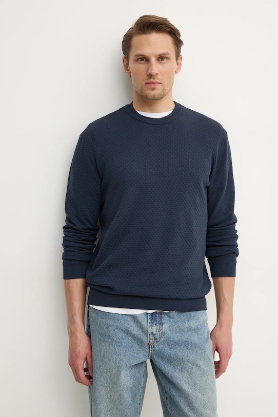 Хлопковый свитер Sisley, темно-синий
Хлопковый свитер Sisley, темно-синий