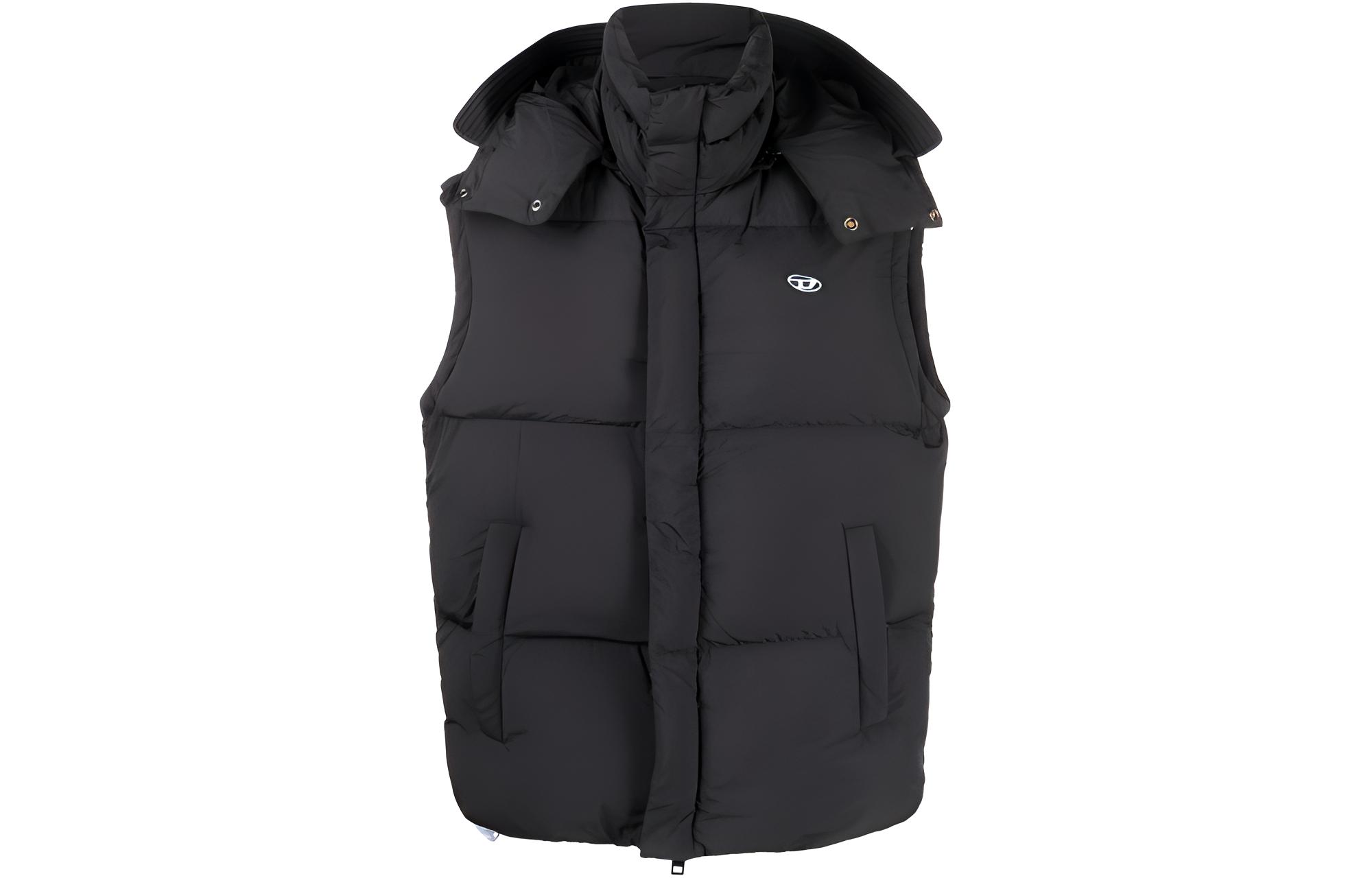 DIESEL Жилет мужской черный с несъемным капюшоном Moderate Others
DIESEL Жилет мужской черный с несъемным капюшоном Moderate Others