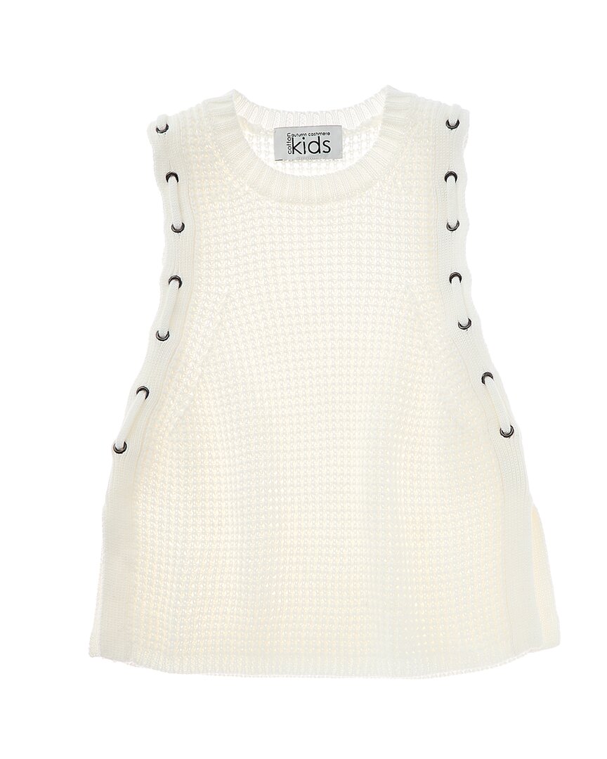 Осенний свитер из кашемировой накидки с люверсами и шнуровкой Autumn Cashmere, белый
Осенний свитер из кашемировой накидки с люверсами и шнуровкой Autumn Cashmere, белый