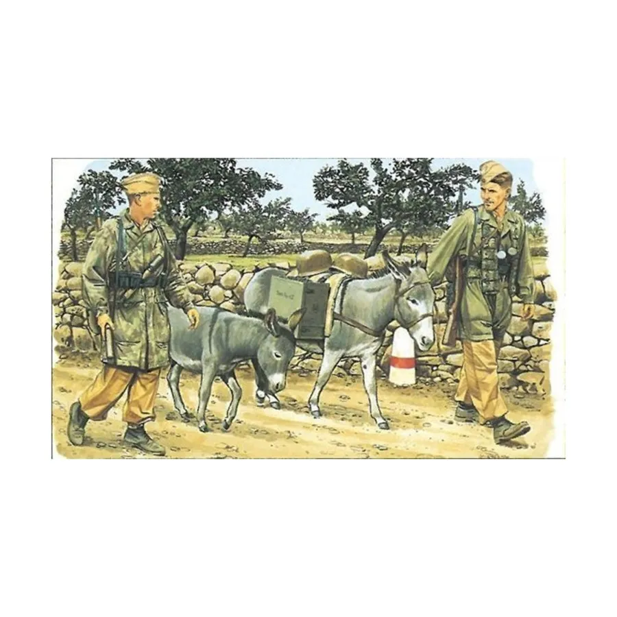 Fallschirmjager с ослами, Dragon Models - '39 to '45 Series - Germany (1:35)
Fallschirmjager с ослами, Dragon Models - '39 to '45 Series - Germany (1:35)
