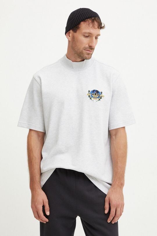 Хлопковая футболка adidas Originals, серый
Хлопковая футболка adidas Originals, серый