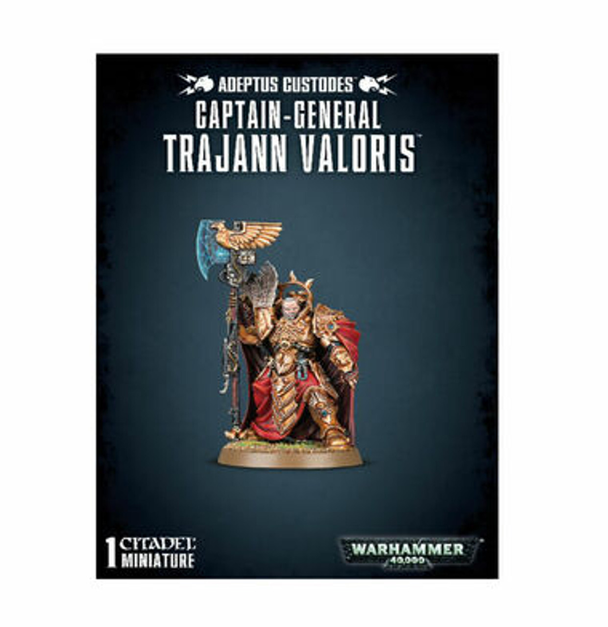 Миниатюра Warhammer 40K: Adeptus Custodes - Captain-General Trajann Valoris
Миниатюра Warhammer 40K: Adeptus Custodes - Captain-General Trajann Valoris