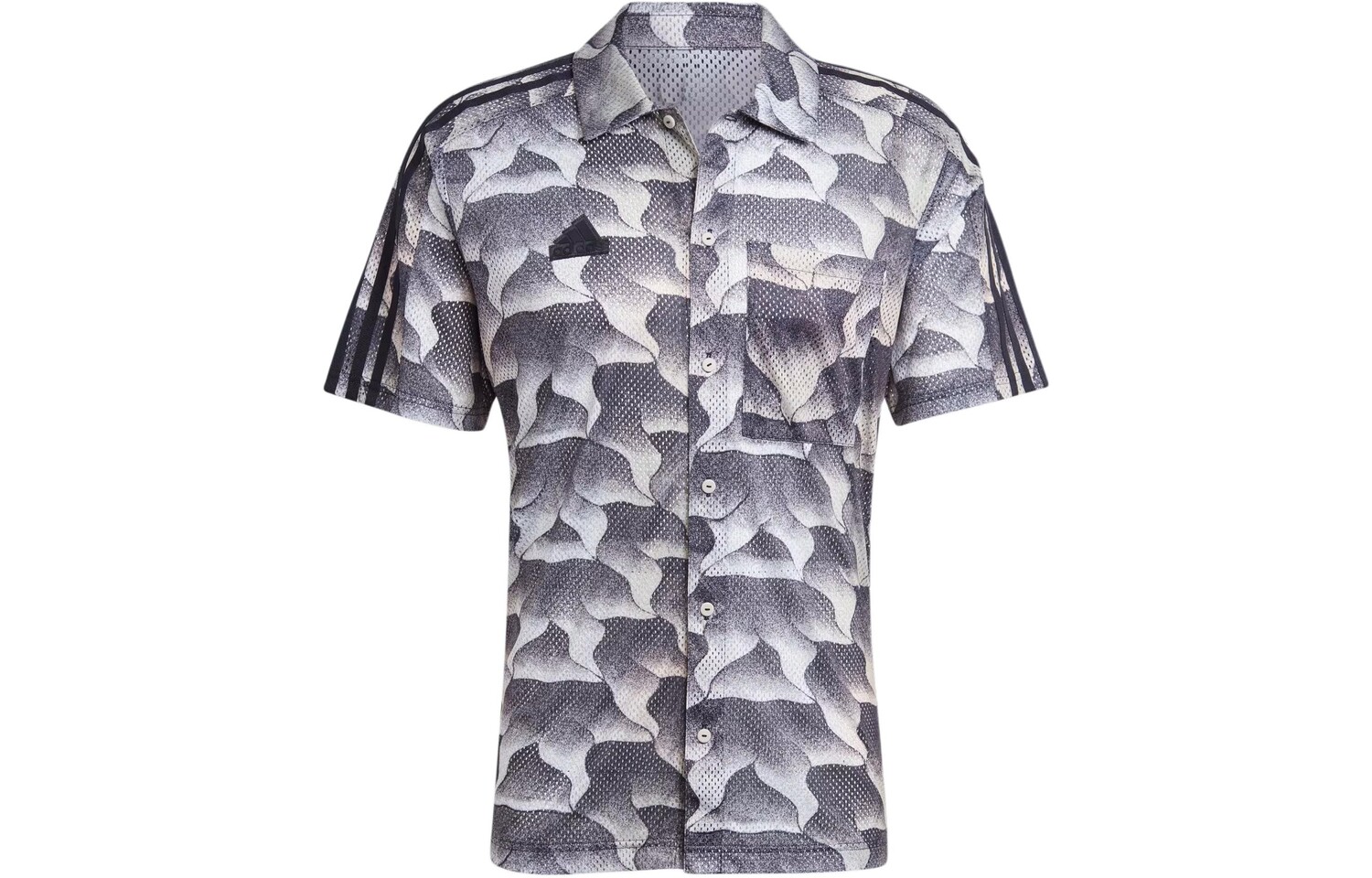 Мужская рубашка с принтом ALLOVER PRINT серая Adidas, серый 
Мужская рубашка с принтом ALLOVER PRINT серая Adidas, серый