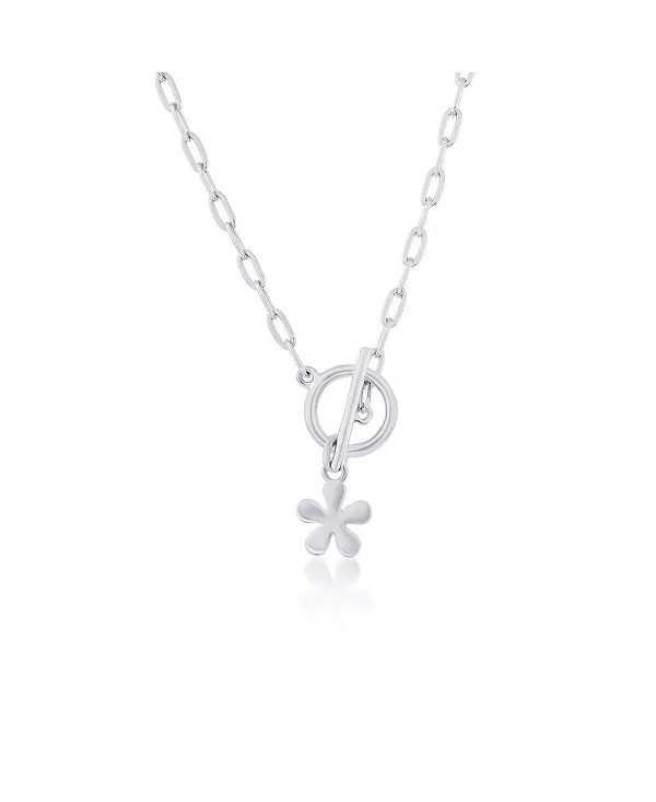 Серебряное ожерелье с подвеской-скрепкой в виде цветка Simona, silver
Серебряное ожерелье с подвеской-скрепкой в виде цветка Simona, silver