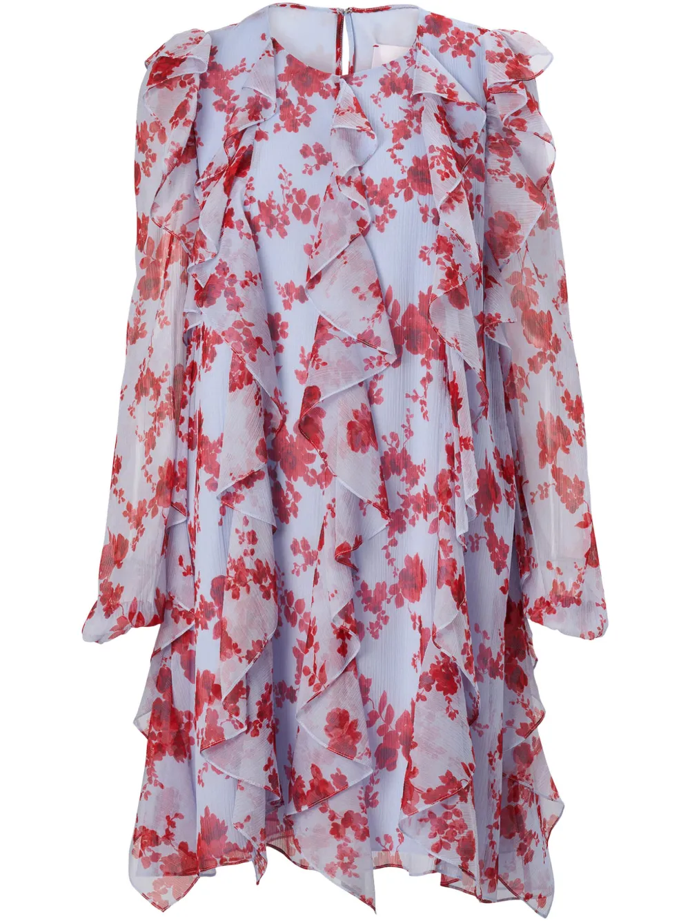 Шифоновое платье с цветочным принтом Carolina Herrera, синий
Шифоновое платье с цветочным принтом Carolina Herrera, синий