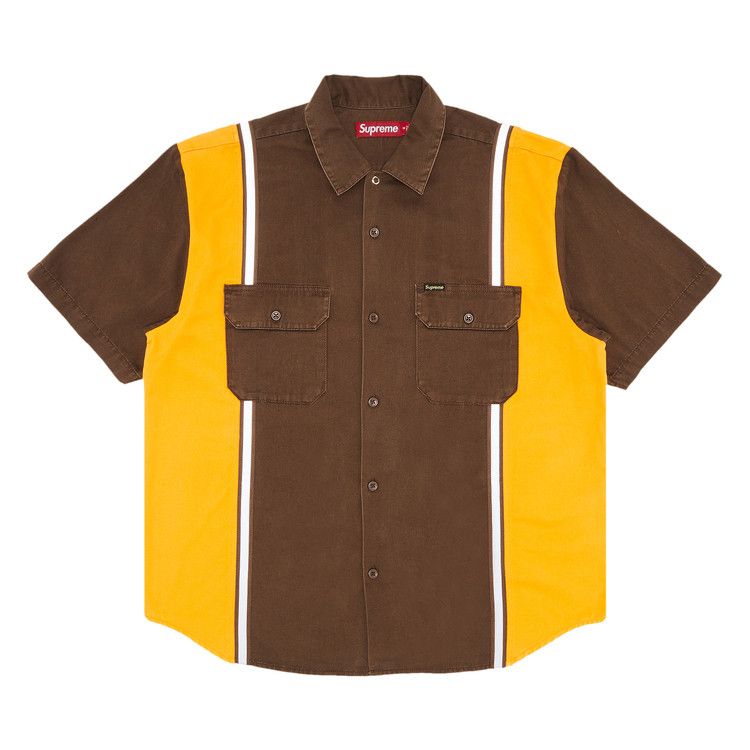 Рубашка Supreme Reflective Stripe Short-Sleeve Work Shirt, Brown
Рубашка Supreme Reflective Stripe Short-Sleeve Work Shirt, Brown