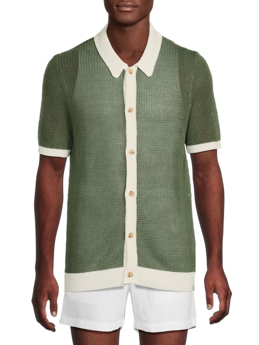 Льняной кардиган с отделкой Onia, зеленый
Льняной кардиган с отделкой Onia, зеленый