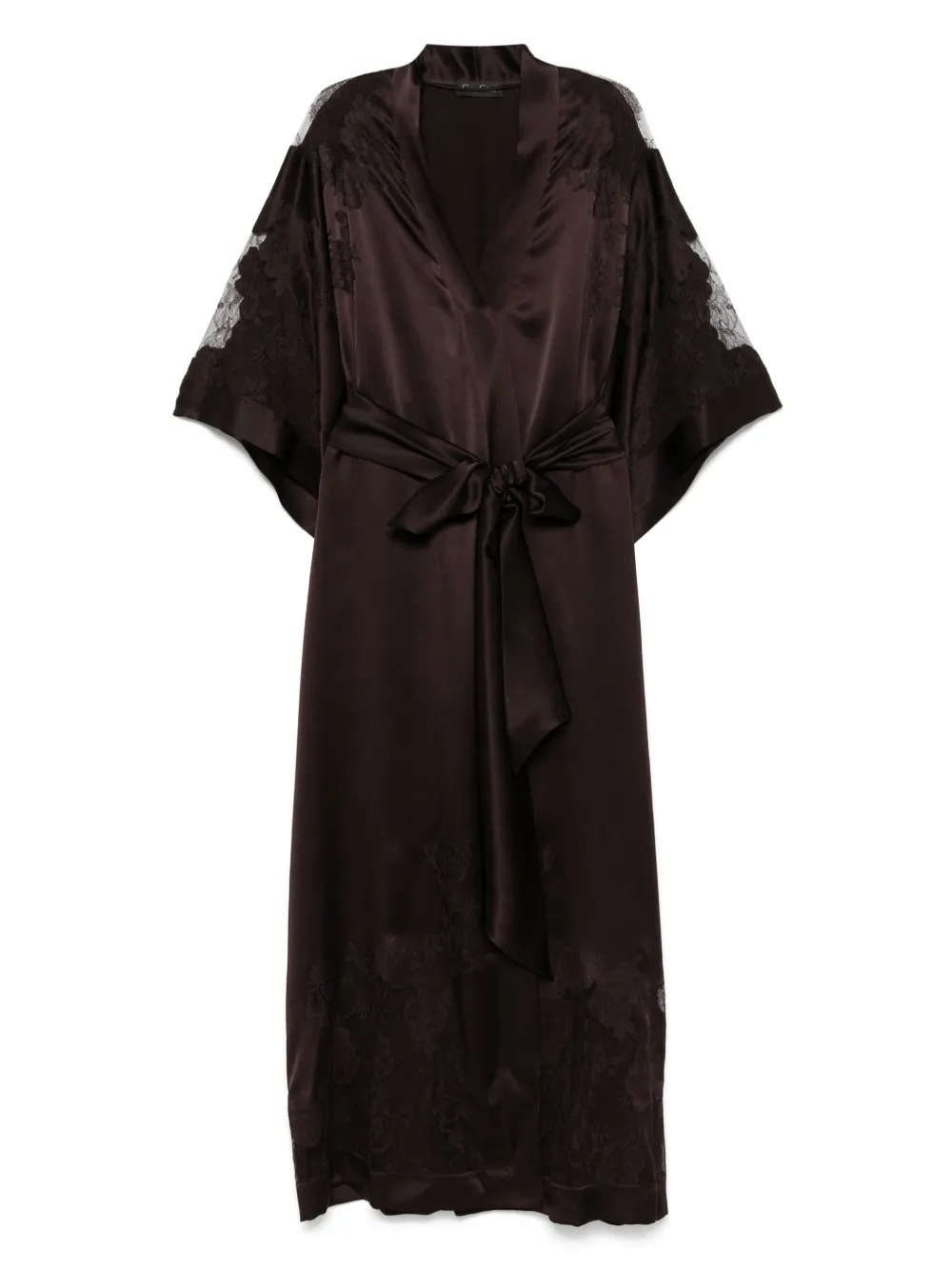 Шелковый халат Carine Gilson, коричневый
Шелковый халат Carine Gilson, коричневый
