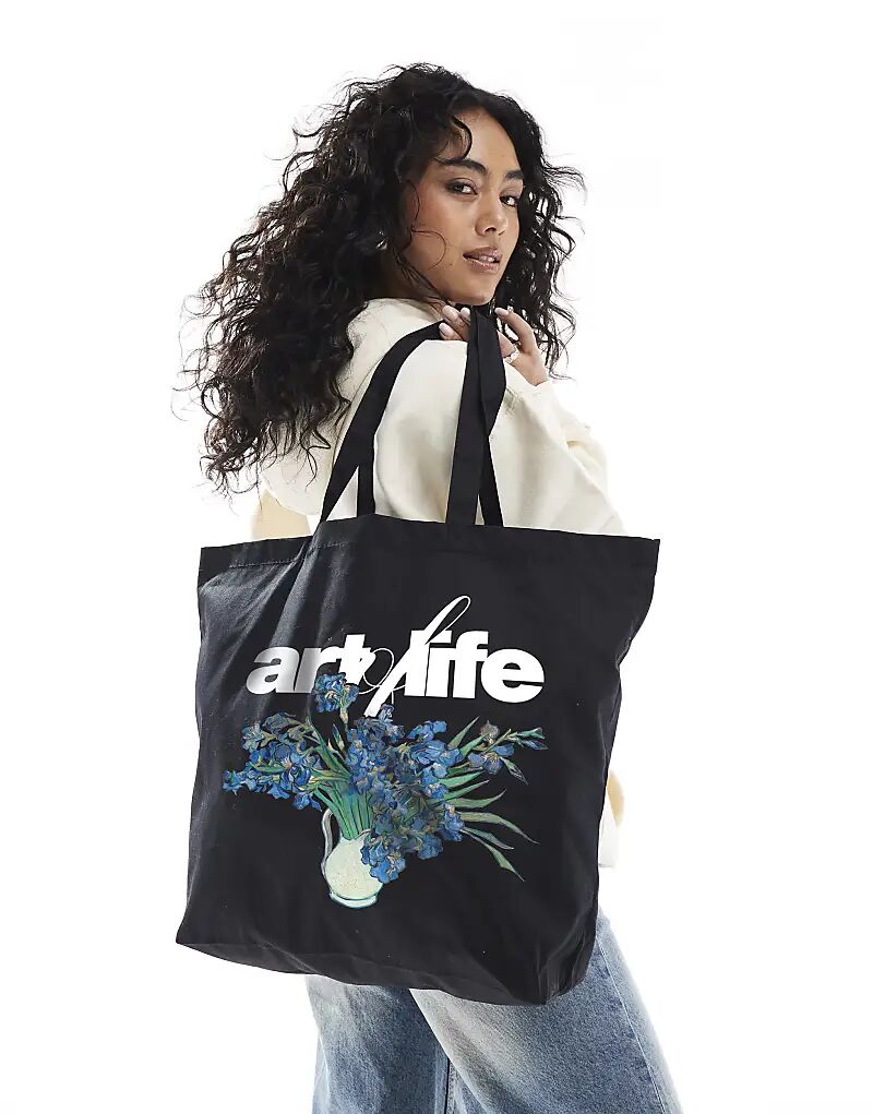 Сумка-шоппер PRNT Van Gogh Irises черного цвета
Сумка-шоппер PRNT Van Gogh Irises черного цвета