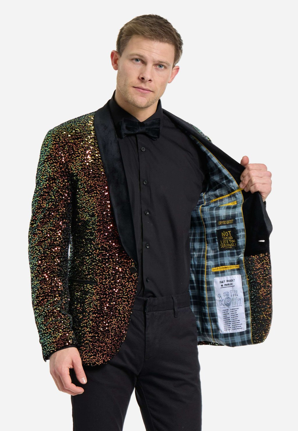 Пиджак-блейзер DINNER AMBER SEQUINS OppoSuits, мультиколор 
Пиджак-блейзер DINNER AMBER SEQUINS OppoSuits, мультиколор