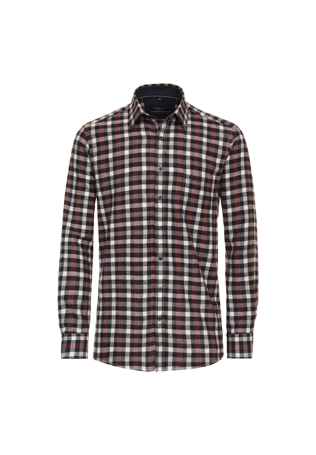 Мужская повседневная рубашка в клетку, комфортная посадка CASAMODA, коричневый
Мужская повседневная рубашка в клетку, комфортная посадка CASAMODA, коричневый