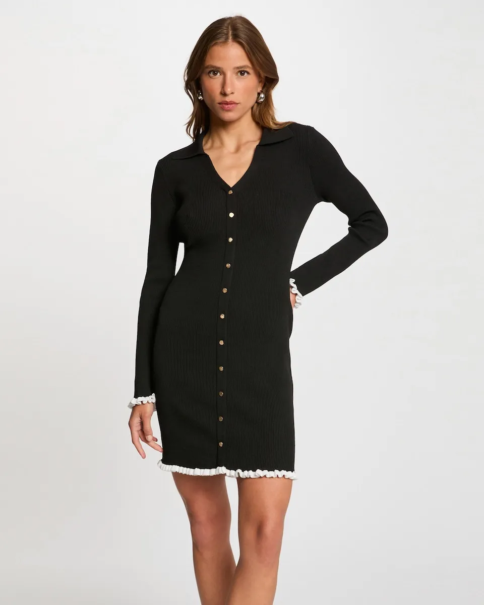 Обтягивающее короткое платье из трикотажа Morgan, черный
Обтягивающее короткое платье из трикотажа Morgan, черный