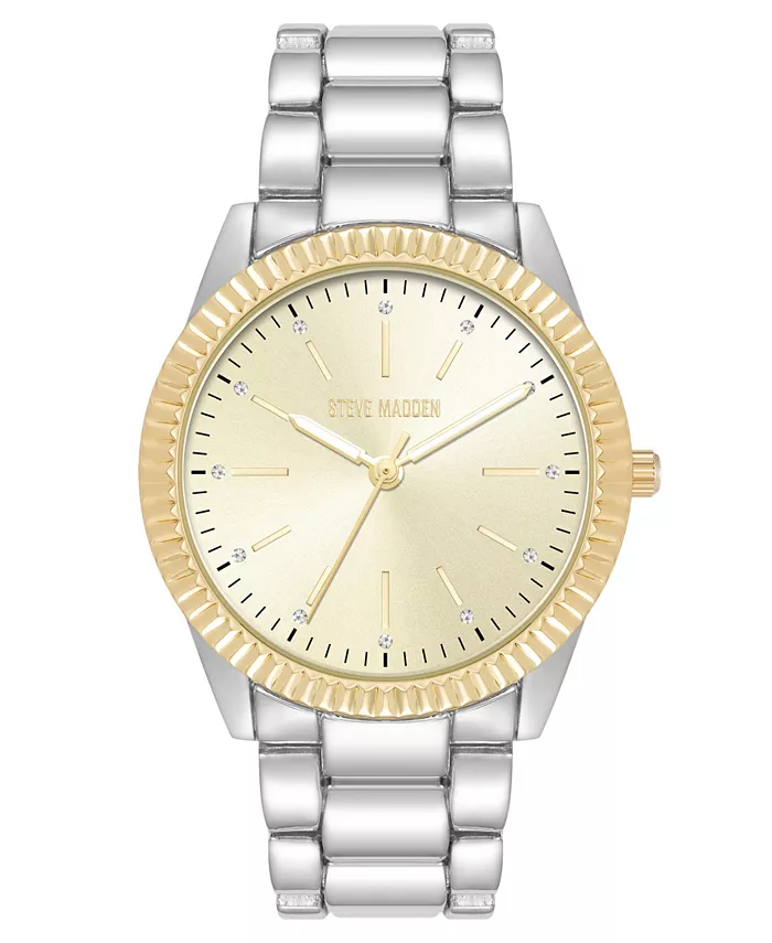 Женские часы с браслетом из серебристого и золотистого сплава Coin Edge, 36mm Steve Madden
Женские часы с браслетом из серебристого и золотистого сплава Coin Edge, 36mm Steve Madden