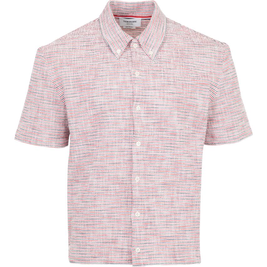 RWB полосатая рубашка Tweed THOM BROWNE, светло-розовый
RWB полосатая рубашка Tweed THOM BROWNE, светло-розовый