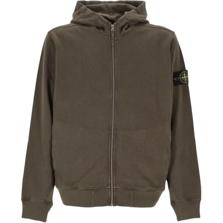 Застегивающаяся на молнию толстовка с капюшоном STONE ISLAND, зеленый
Застегивающаяся на молнию толстовка с капюшоном STONE ISLAND, зеленый