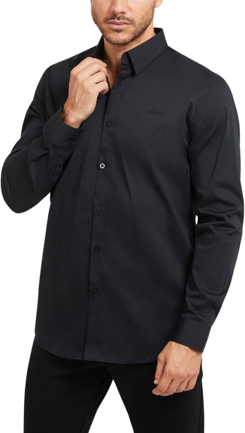GUESS Мужская Эко Рубашка с Длинным Рукавом Sunset, Jet Black
GUESS Мужская Эко Рубашка с Длинным Рукавом Sunset, Jet Black