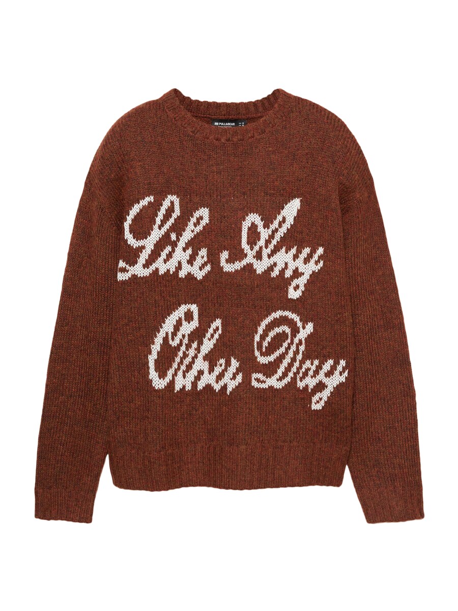 Свитер Pull&Bear, коричневый
Свитер Pull&Bear, коричневый