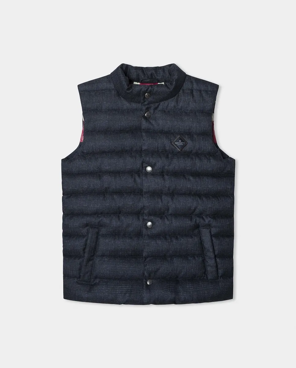 Детский жилет в клетку принц Уэльский Hackett, темно-синий
Детский жилет в клетку принц Уэльский Hackett, темно-синий