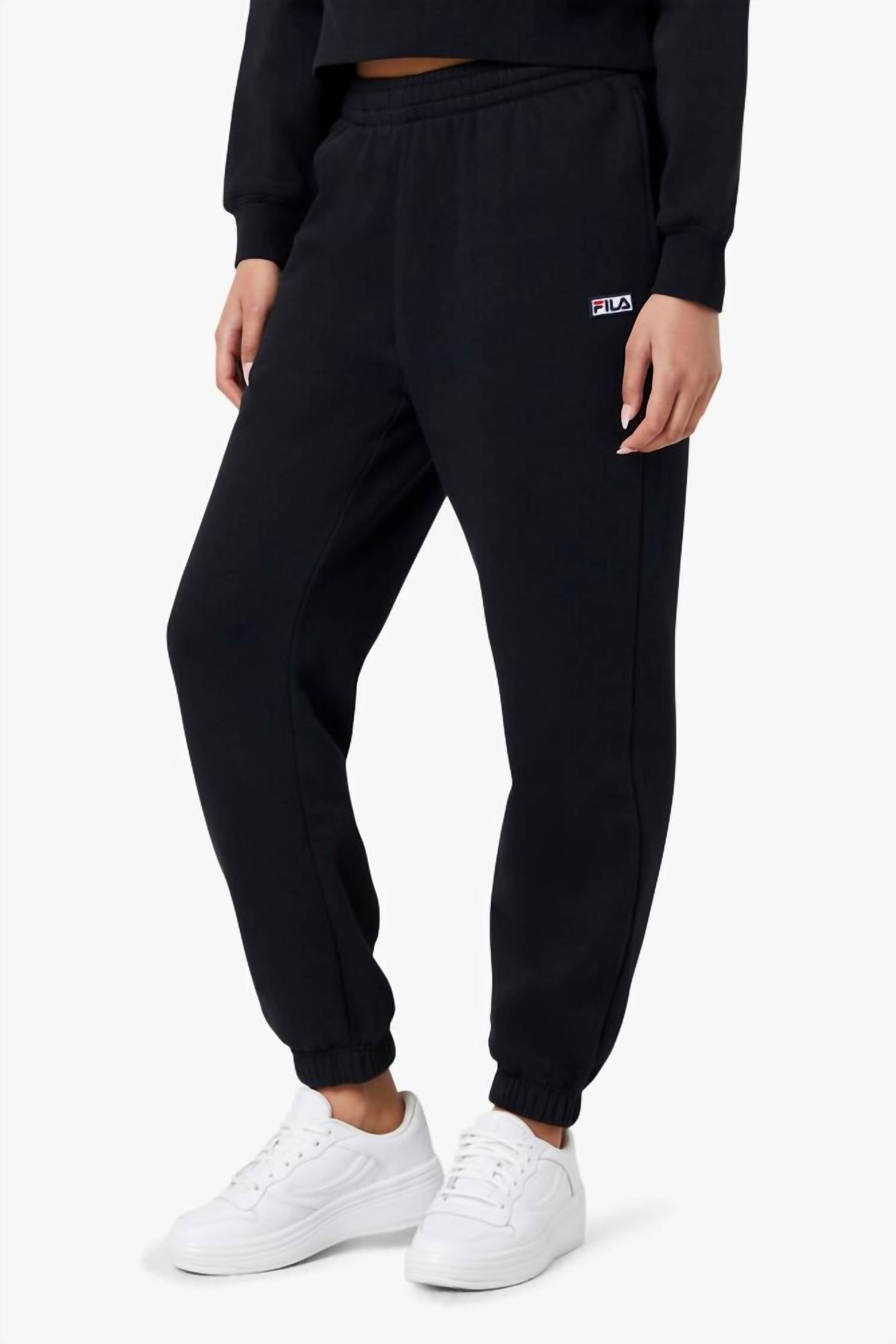 Fila Женские флисовые спортивные штаны Lassie черного цвета
Fila Женские флисовые спортивные штаны Lassie черного цвета
