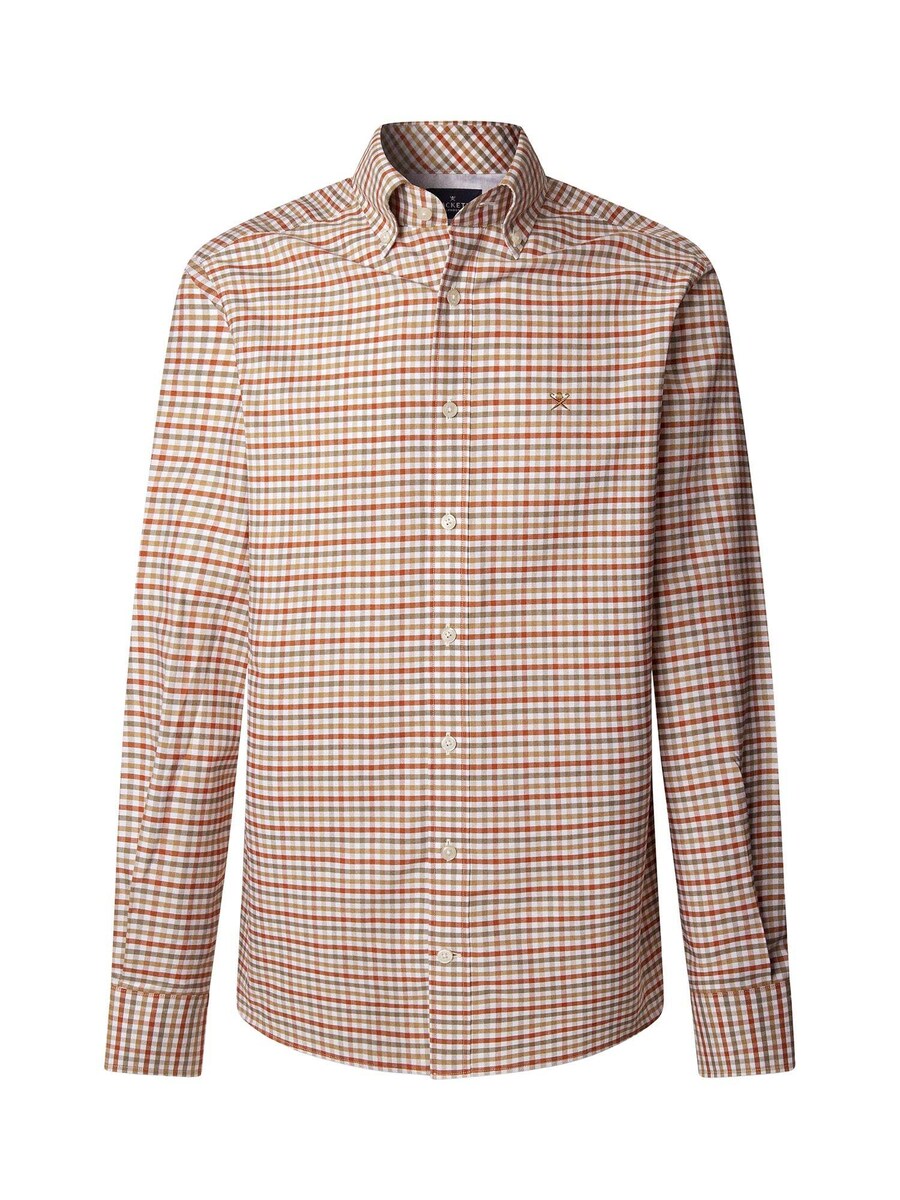 Рубашка на пуговицах классического кроя Hackett London, хаки
Рубашка на пуговицах классического кроя Hackett London, хаки