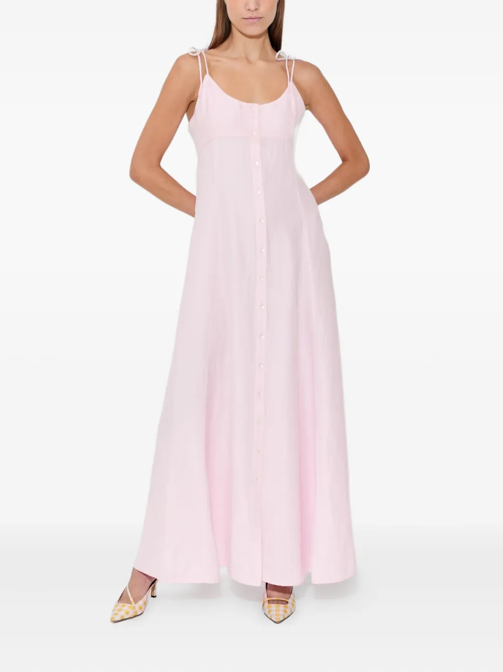 Платье макси на пуговицах Rosie Assoulin, розовый
Платье макси на пуговицах Rosie Assoulin, розовый