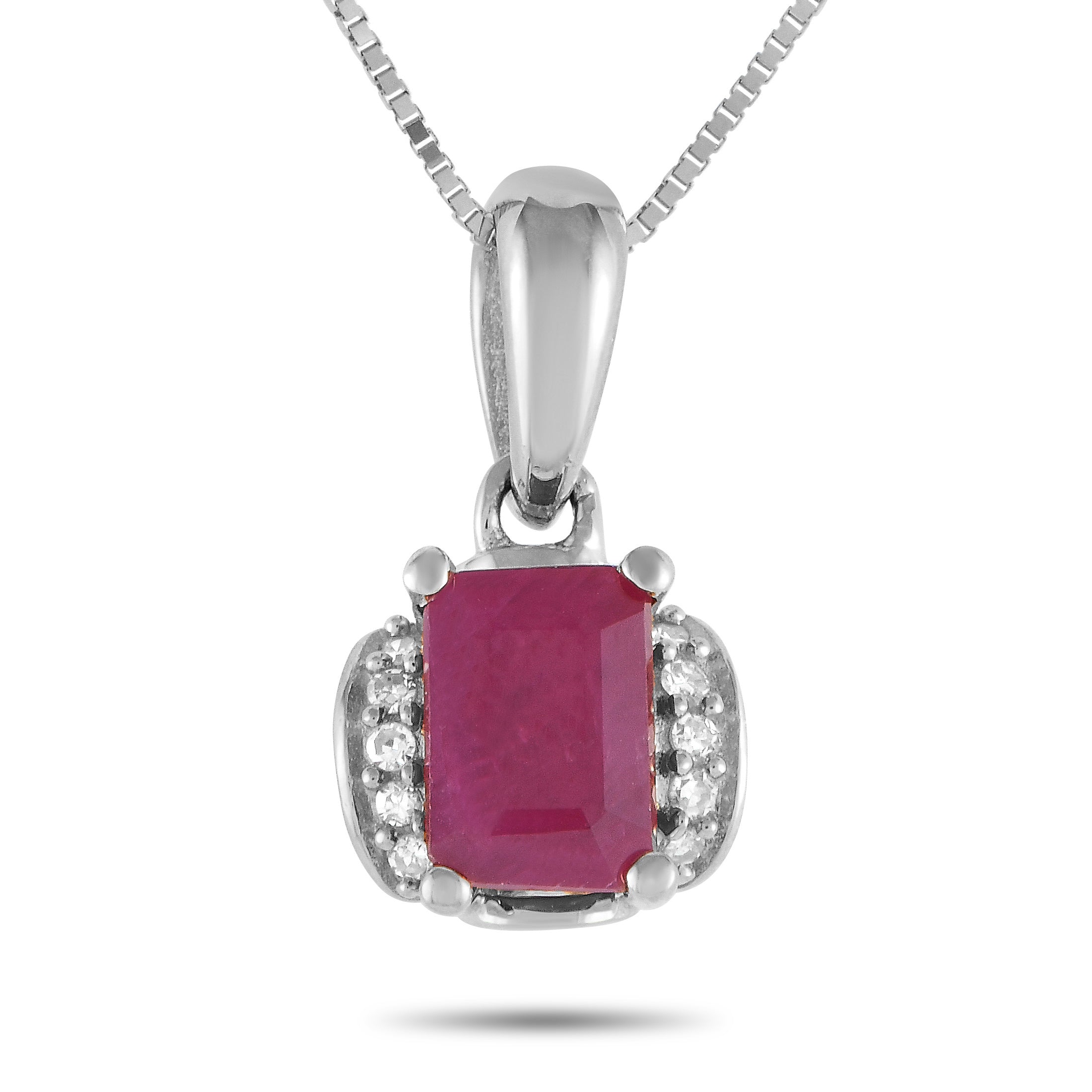 Эксклюзивное ожерелье LB с кулоном из 14-каратного белого золота с бриллиантами 0,03 карата и рубинами PD4-16049WRU Lb Exclusive, белый
Эксклюзивное ожерелье LB с кулоном из 14-каратного белого золота с бриллиантами 0,03 карата и рубинами PD4-16049WRU Lb Exclusive, белый