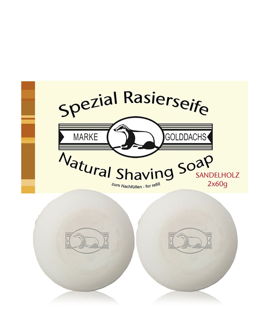 Мыло для бритья Golddachs Sandelholz, 2x60g
Мыло для бритья Golddachs Sandelholz, 2x60g