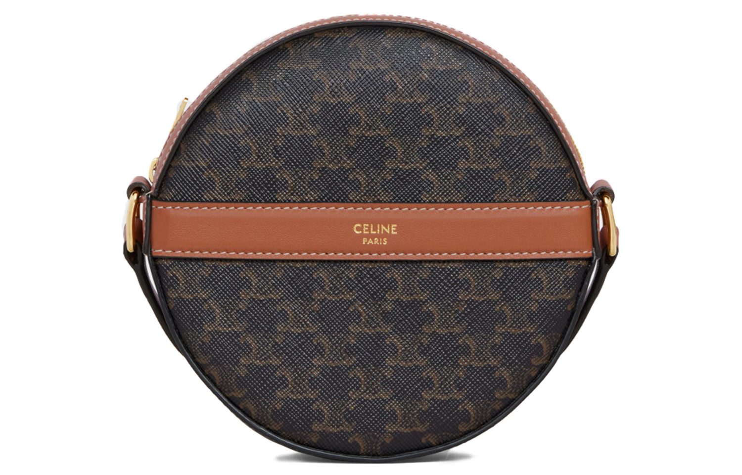 Сумка через плечо на пояс CELINE Triomphe из канвы с кожаным медальоном черно-коричневая
Сумка через плечо на пояс CELINE Triomphe из канвы с кожаным медальоном черно-коричневая