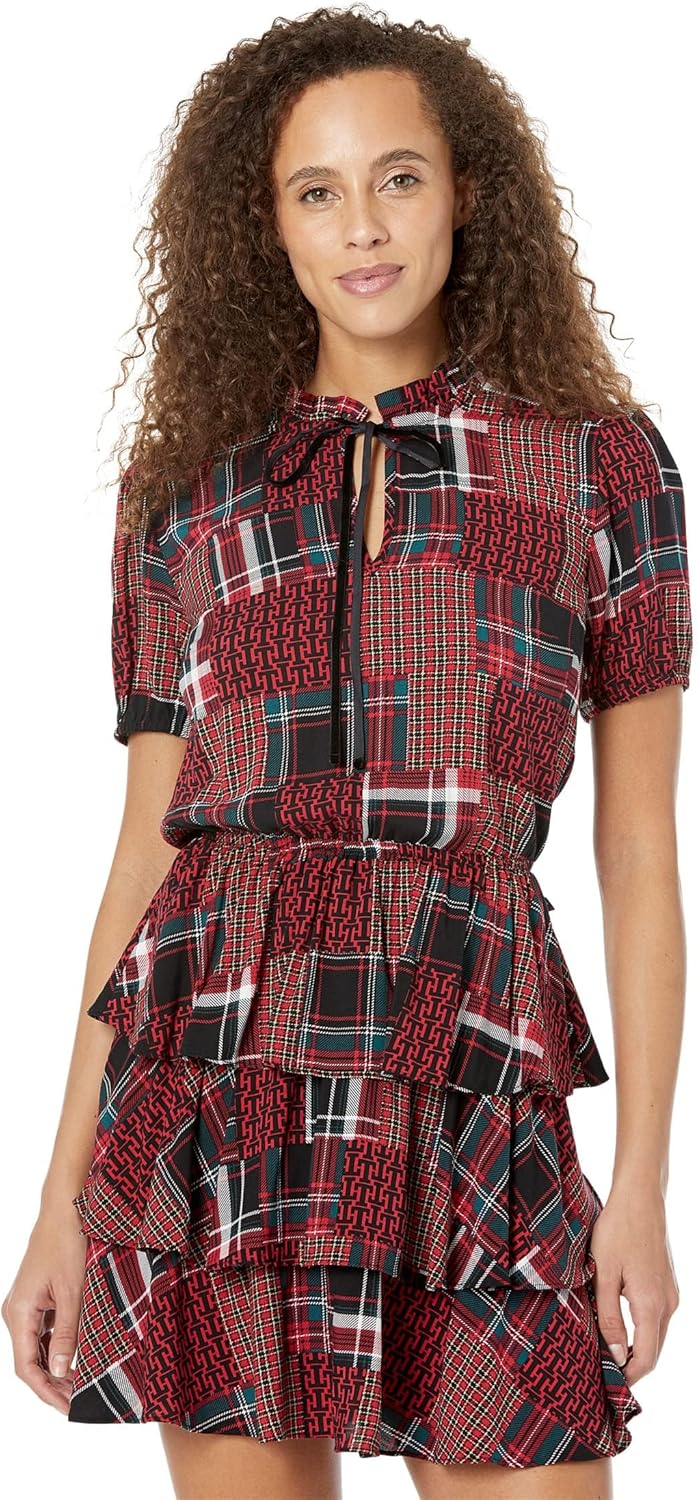 Платье Tommy Hilfiger с высоким воротом и короткими рукавами, Highland Patchwork/Scarlet Multi
Платье Tommy Hilfiger с высоким воротом и короткими рукавами, Highland Patchwork/Scarlet Multi