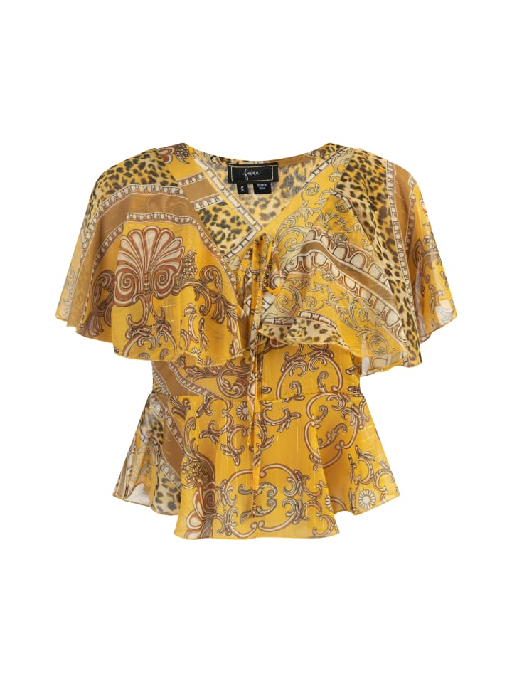 Женская блузка желтого цвета faina
Женская блузка желтого цвета faina