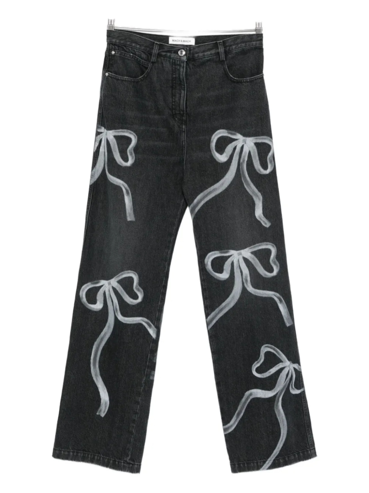 Джинсы с бантовым принтом MACH & MACH, черный
Джинсы с бантовым принтом MACH & MACH, черный