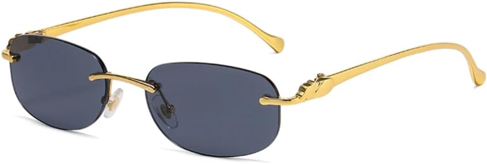 Солнцезащитные очки овальной огранки для мужчин и женщин, без оправы, металлические, с леопардовым принтом, в стиле ретро, защита от УФ-излучения UV400 TVTBBVV, Black C1
Солнцезащитные очки овальной огранки для мужчин и женщин, без оправы, металлические, с леопардовым принтом, в стиле ретро, защита от УФ-излучения UV400 TVTBBVV, Black C1