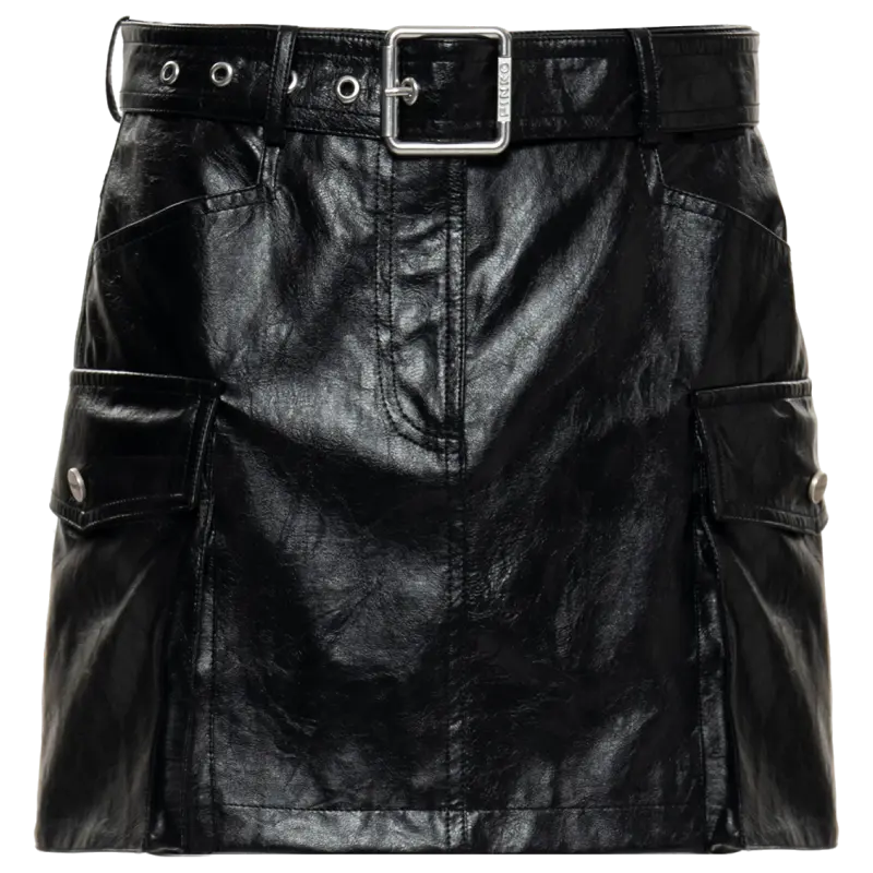 Кожаная короткая юбка SS26 для женщин PINKO, черный
Кожаная короткая юбка SS26 для женщин PINKO, черный