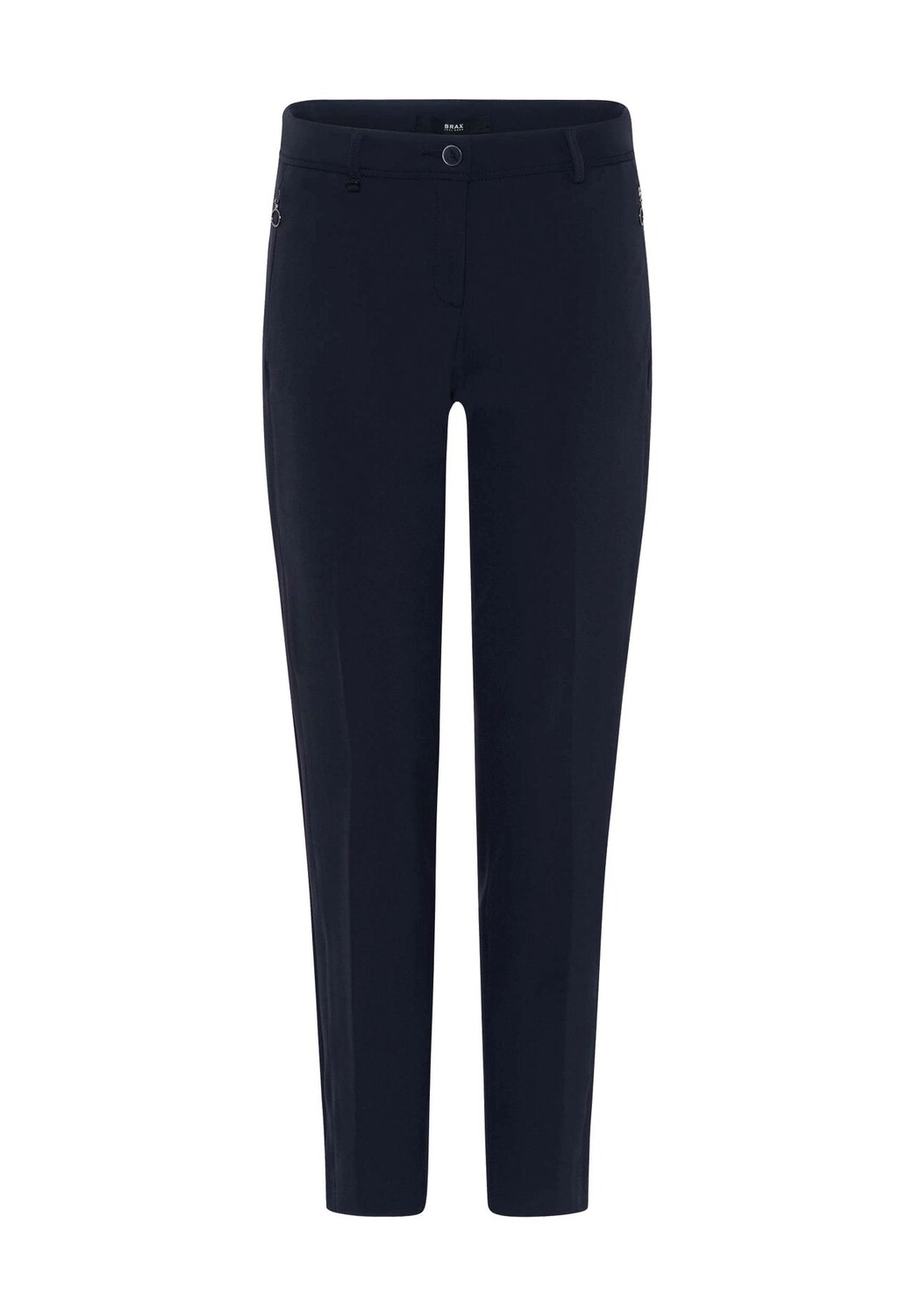 Брюки тканевые, карманы на молнии, прожатые складки, женские BRAX, темно-синий
Брюки тканевые, карманы на молнии, прожатые складки, женские BRAX, темно-синий