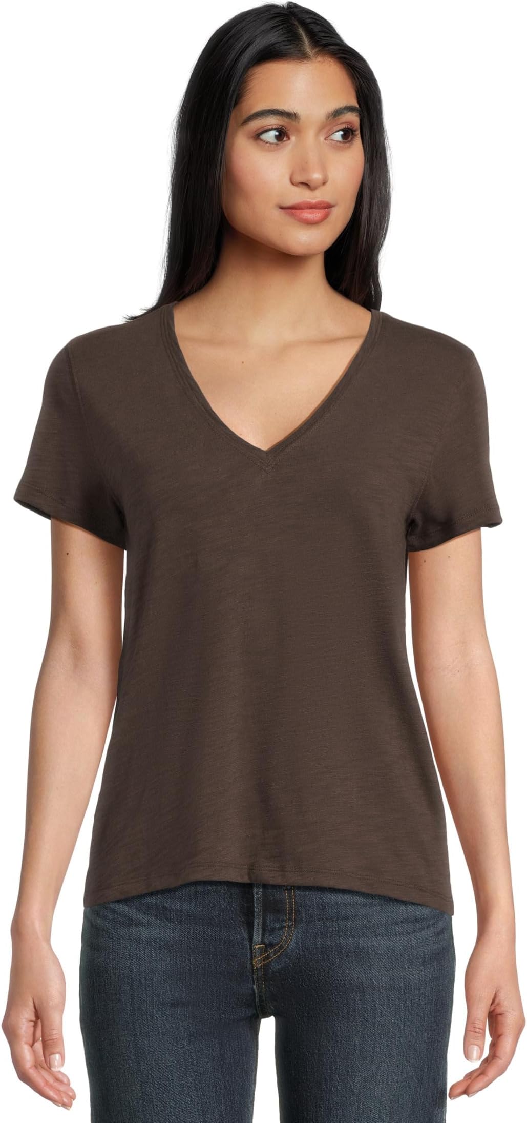 Женская кофта с коротким рукавом, швом сзади, V-образным вырезом Lilla P, Espresso
Женская кофта с коротким рукавом, швом сзади, V-образным вырезом Lilla P, Espresso