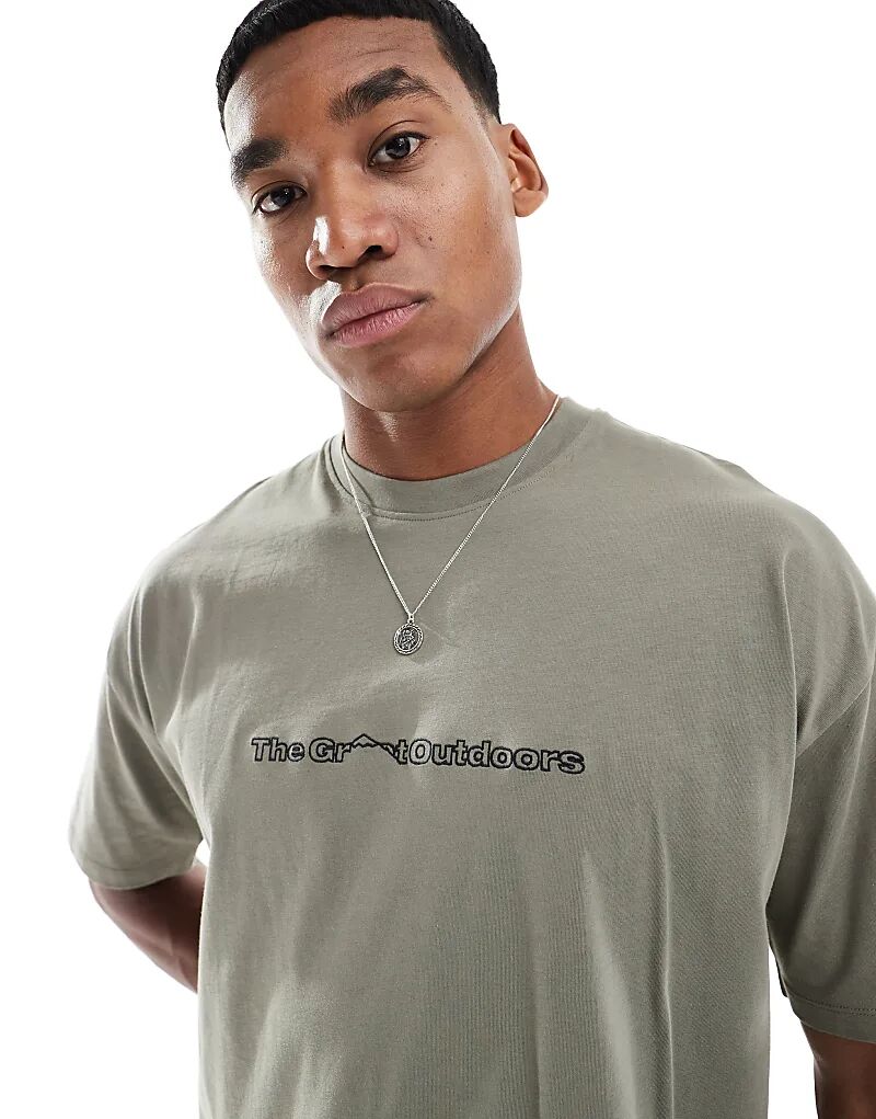 Футболка для активного отдыха цвета темного хаки New Look
Футболка для активного отдыха цвета темного хаки New Look