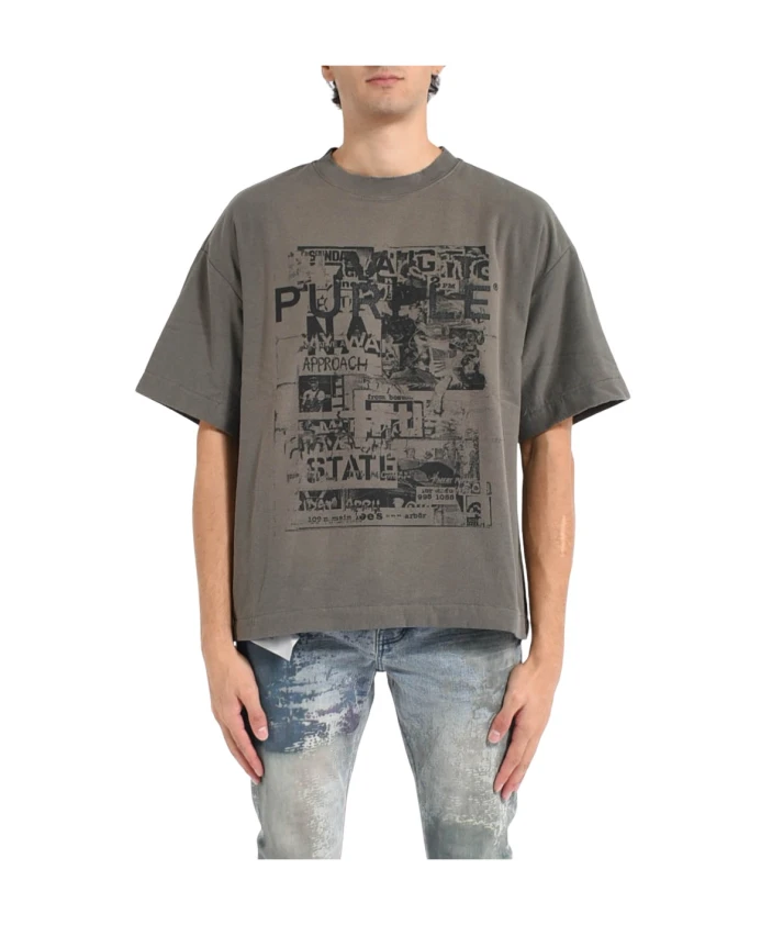 Футболка из фактурного трикотажа Purple Brand, серый
Футболка из фактурного трикотажа Purple Brand, серый