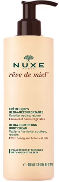 Nuxe Rêve De Miel Ultra-Comfort Body Cream 400 мл Увлажняющий крем для тела
Nuxe Rêve De Miel Ultra-Comfort Body Cream 400 мл Увлажняющий крем для тела