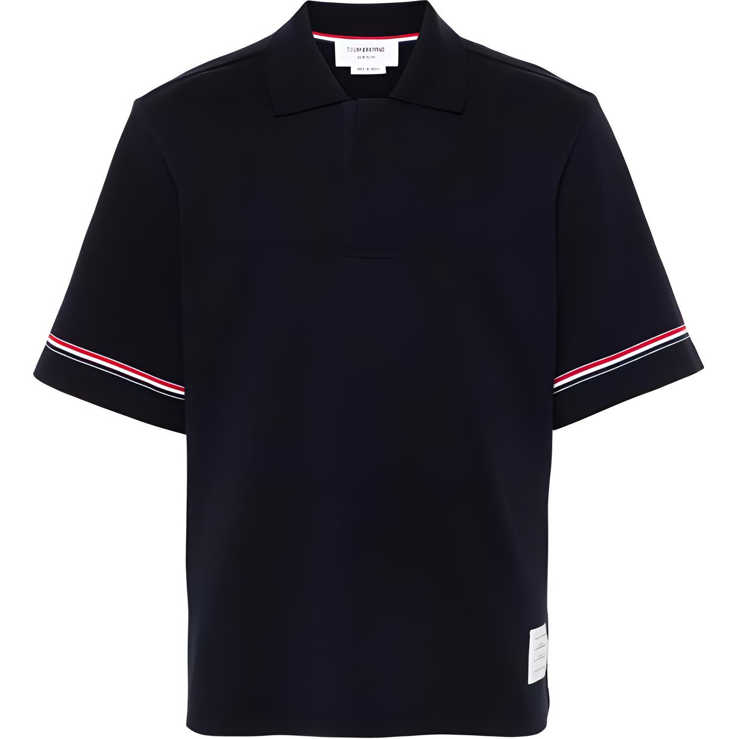 Поло с коротким рукавом в полоску RWB THOM BROWNE, синий
Поло с коротким рукавом в полоску RWB THOM BROWNE, синий