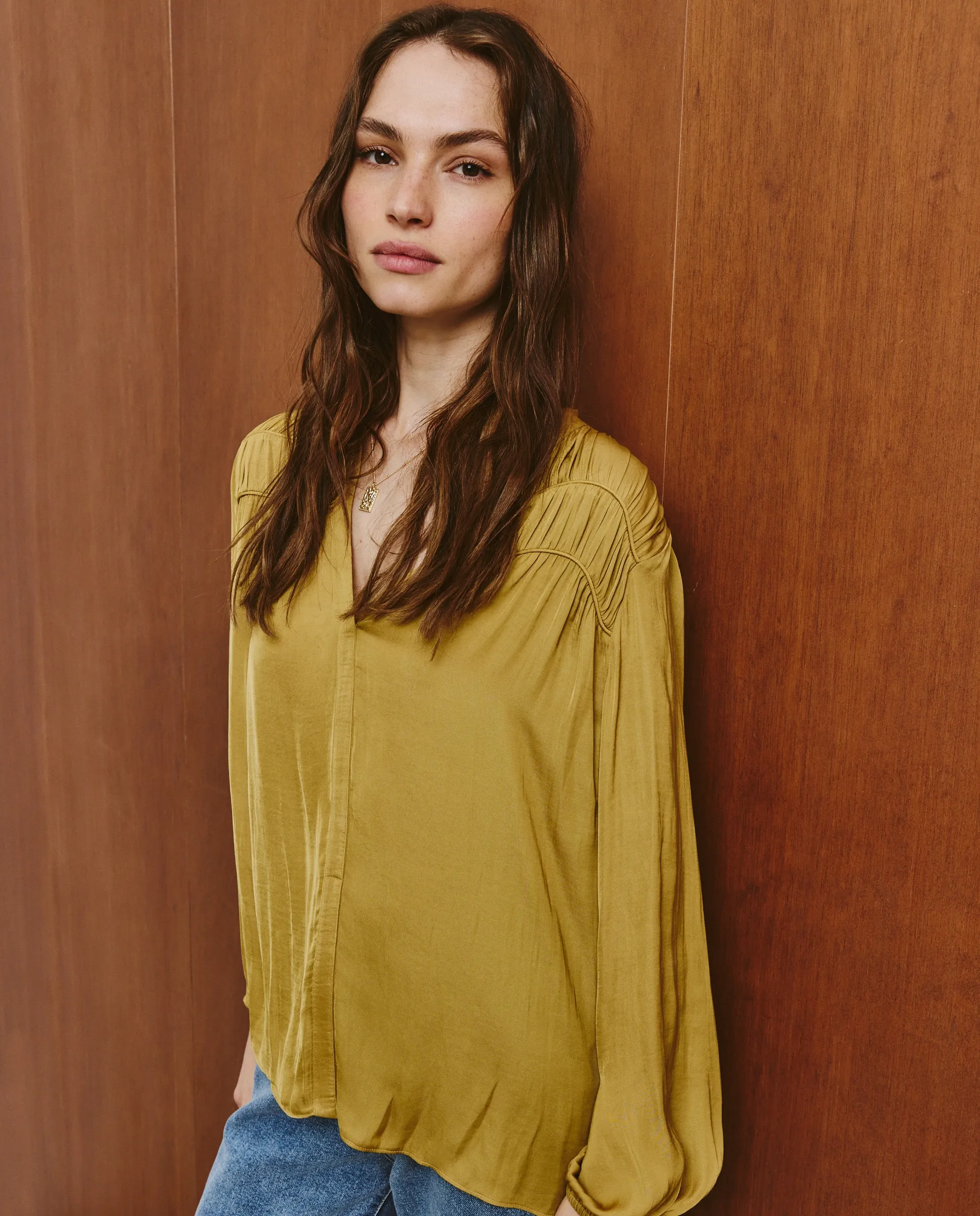 Женская блузка с длинным рукавом Southern Cotton, горчичный
Женская блузка с длинным рукавом Southern Cotton, горчичный