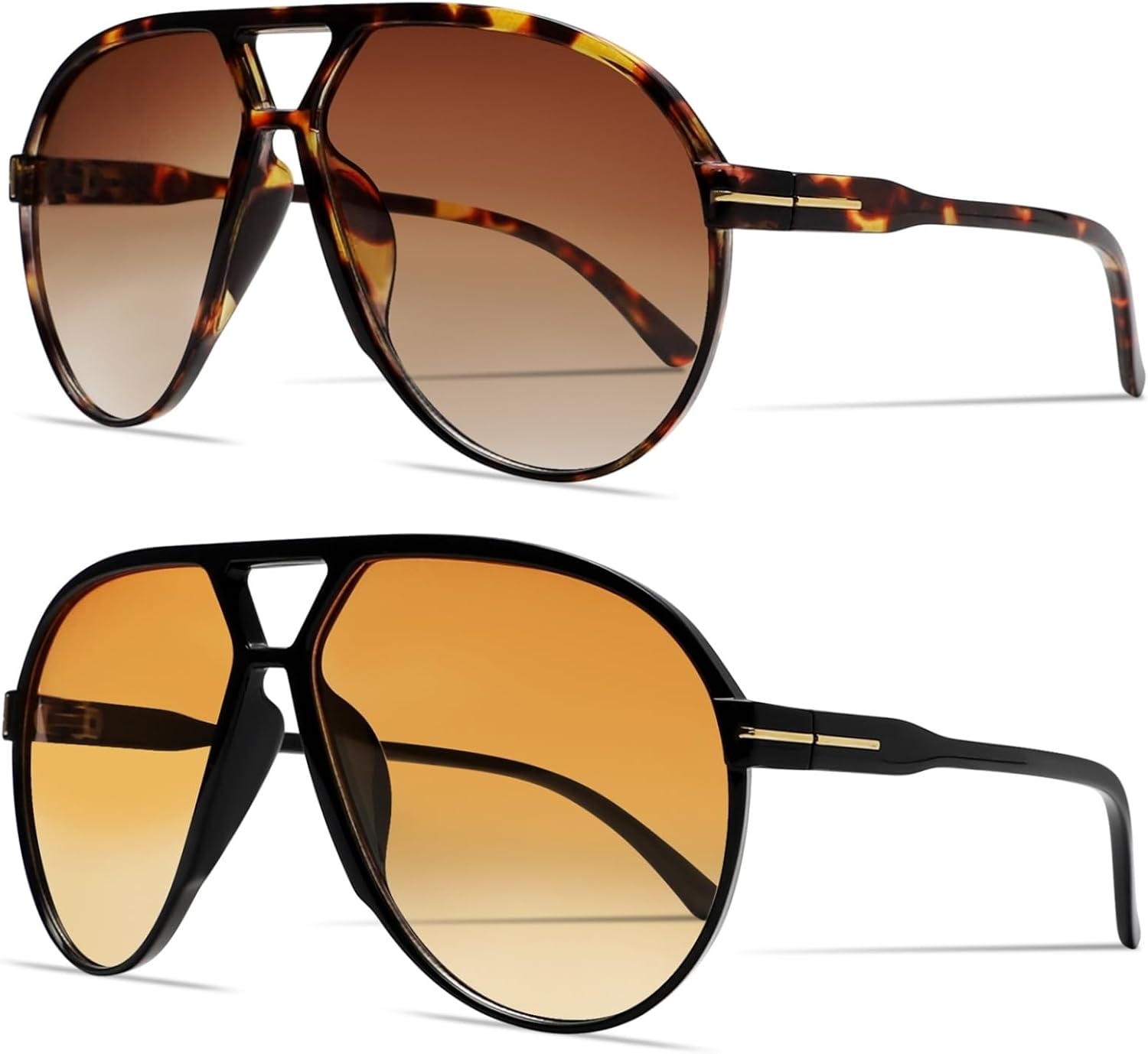 Ретро-солнцезащитные очки-авиаторы для женщин и мужчин, большие, классические, винтажные, в стиле 70-х, модные, не спутываются, квадратные, солнцезащитные очки-авиаторы GUVIVI, 2 Pack Gradient Orange+tortoise Brown
Ретро-солнцезащитные очки-авиаторы для женщин и мужчин, большие, классические, винтажные, в стиле 70-х, модные, не спутываются, квадратные, солнцезащитные очки-авиаторы GUVIVI, 2 Pack Gradient Orange+tortoise Brown
