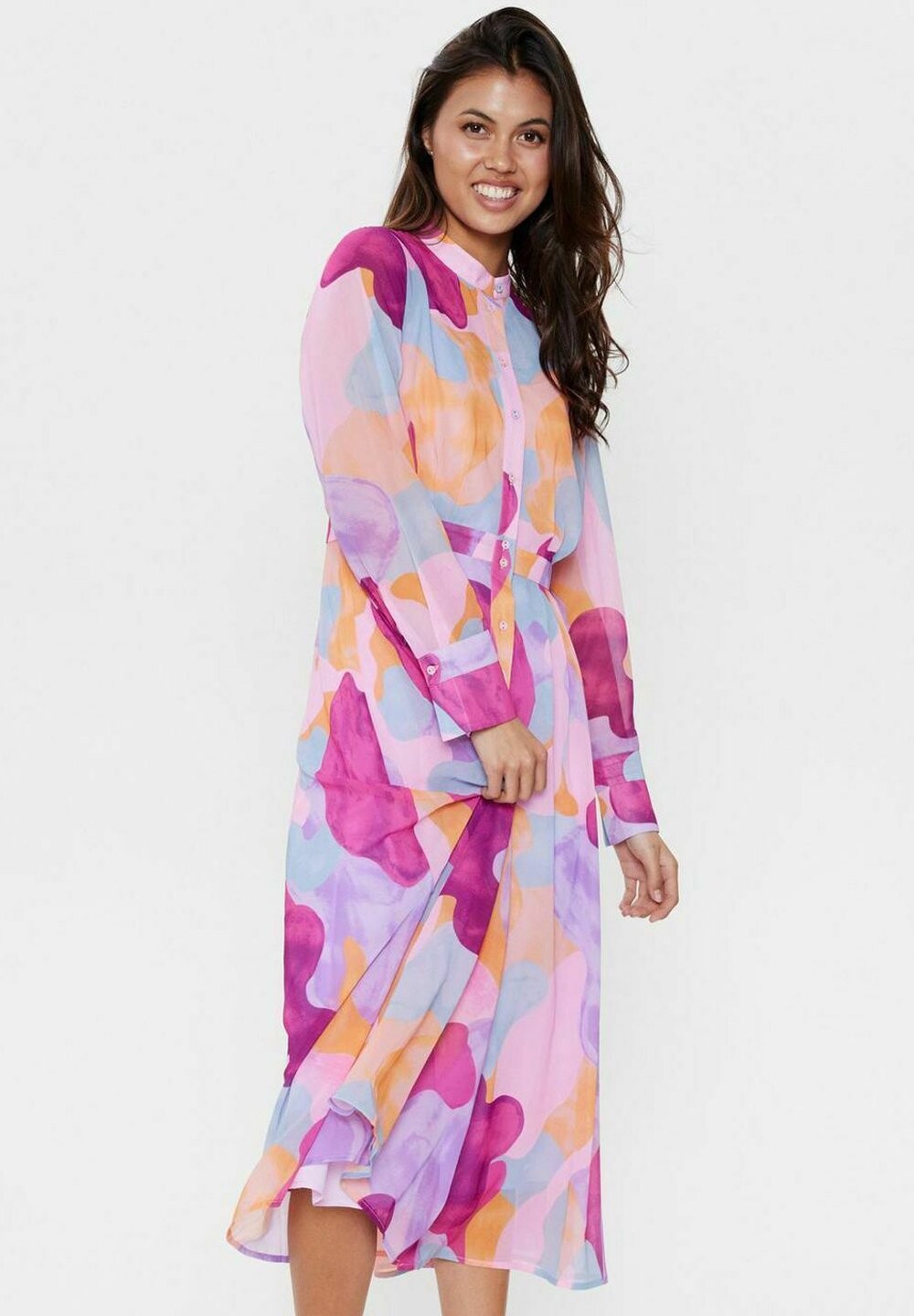 Платье-блузка NUKYNDALL NEW Nümph, цвет tangerine 
Платье-блузка NUKYNDALL NEW Nümph, цвет tangerine