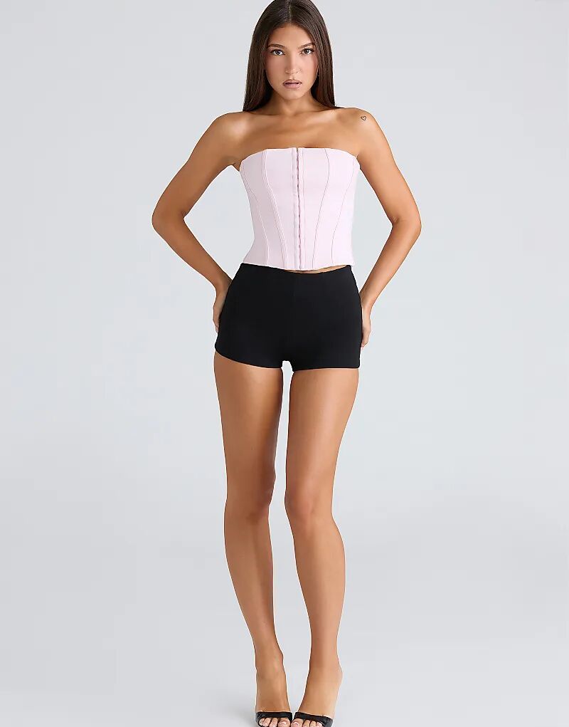 House of CB. Розовый эластичный корсет без бретелек.
House of CB. Розовый эластичный корсет без бретелек.