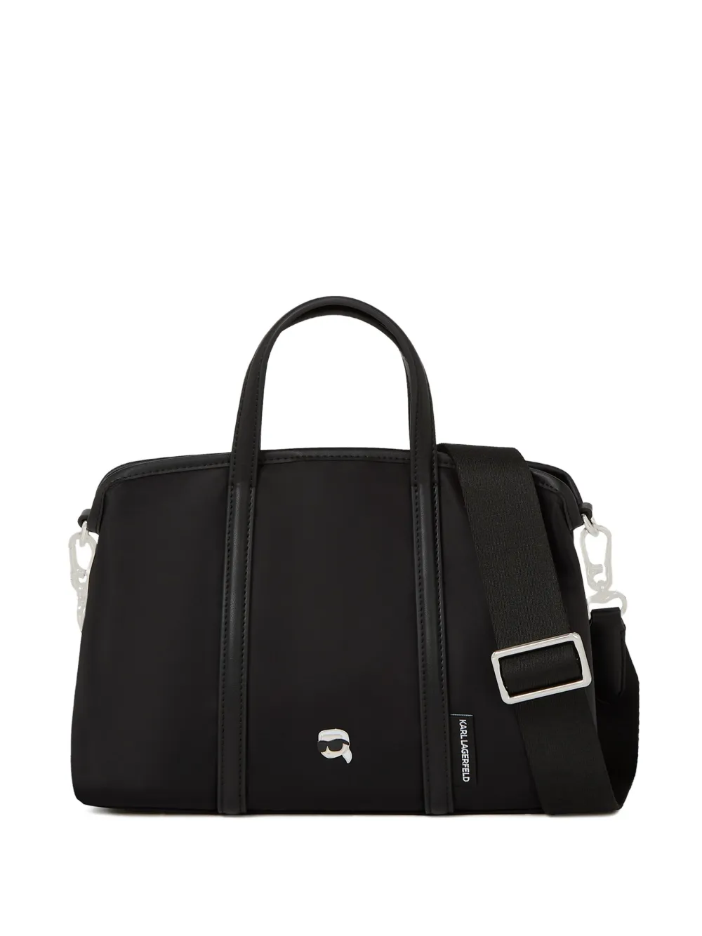 Маленькая сумка-тоут Ikon KARL LAGERFELD, черный 
Маленькая сумка-тоут Ikon KARL LAGERFELD, черный