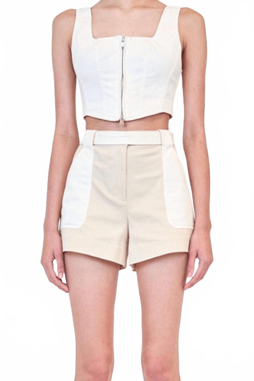 Лори поясные шорты в цвете слоновой кости мульти SIMKHAI
Лори поясные шорты в цвете слоновой кости мульти SIMKHAI