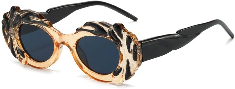 Винтажные женские солнцезащитные очки овальной формы, стильные, конфетного цвета, в форме облака, модные, в стиле панк, с защитой от УФ-излучения UV400, спортивные очки WNCKSQ, Black Yellow
Винтажные женские солнцезащитные очки овальной формы, стильные, конфетного цвета, в форме облака, модные, в стиле панк, с защитой от УФ-излучения UV400, спортивные очки WNCKSQ, Black Yellow