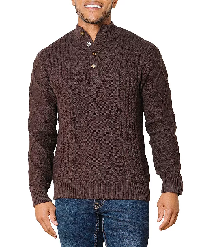 Мужской органический свитер с воротником-стойкой и косой вязкой Hope & Henry, коричневый
Мужской органический свитер с воротником-стойкой и косой вязкой Hope & Henry, коричневый